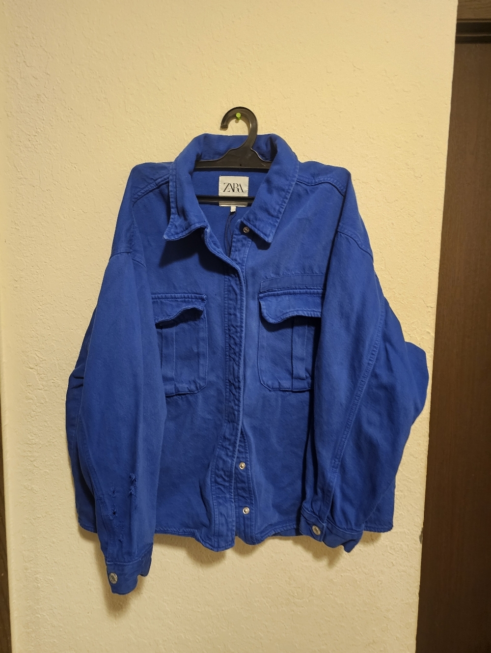Zara Royal Blue Jacket with Button Detail